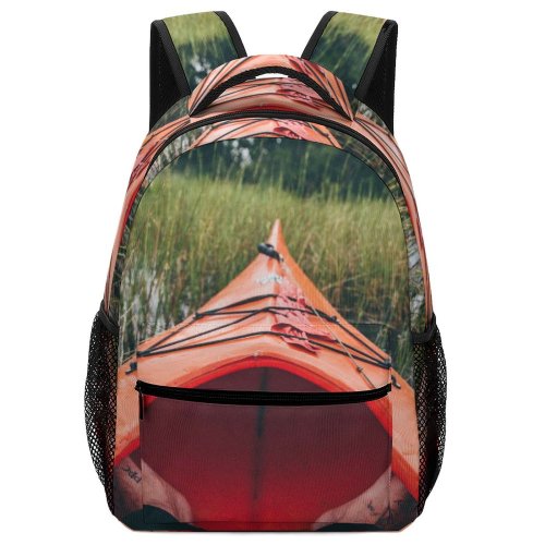 yanfind Children's Backpack Grass Boat Leisure Trees Clouds Preschool Nursery Travel Bag