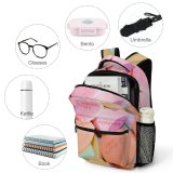 yanfind Children's Backpack Girl Lot Colours Abundance Hearts Valentine's Colorful You Love Dream Shaped Preschool Nursery Travel Bag