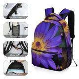 yanfind Children's Backpack  Focus Purple Beautiful Delicate Depth Field Shallow Macro Growth Blooming Petals Preschool Nursery Travel Bag