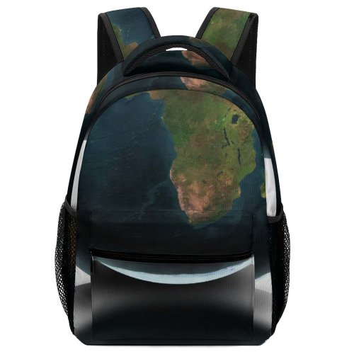 yanfind Children's Backpack Globe Continents Space Ocean Planet Africa America Europe Australia India Isolated Preschool Nursery Travel Bag