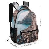 yanfind Children's Backpack Cliff Promontory Outdoors Greece Sea Ocean Landscape Travel Vacation Seascape Seaside Preschool Nursery Travel Bag