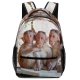 yanfind Children's Backpack  Monkey Family Little Wood Baby Travel Wildlife Portrait Pet Sit Tropical Preschool Nursery Travel Bag