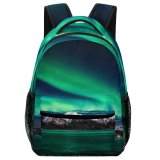 yanfind Children's Backpack Europe Pc Lights Norway Desktop Landscape PC Borealis Northern Website Outdoors Scenic Preschool Nursery Travel Bag
