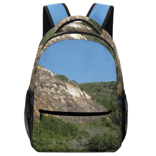 yanfind Children's Backpack Canyon Sky Ridge Hills Geology Rocks Bushes Trees Landscape Outdoor Panorama Preschool Nursery Travel Bag