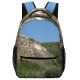 yanfind Children's Backpack Canyon Sky Ridge Hills Geology Rocks Bushes Trees Landscape Outdoor Panorama Preschool Nursery Travel Bag