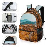yanfind Children's Backpack China Autumn Great Wall  HQ Tree Plant Larch Flora Conifer Leaves Preschool Nursery Travel Bag
