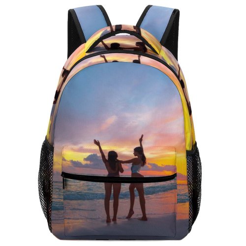 yanfind Children's Backpack Maldives Sea Sunset Dawn Beach Indian Island Resort Seashore Shore Dusk Sand Preschool Nursery Travel Bag