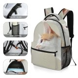 yanfind Children's Backpack  Charming Pet Funny Friendly Away Peek Tender Home Wall From Beauty Preschool Nursery Travel Bag