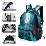 yanfind Children's Backpack  H Window Waterdrops  Droplets Glass  O Drops Raindrop Preschool Nursery Travel Bag