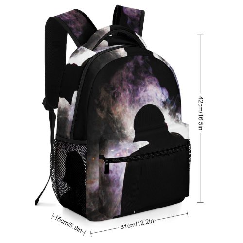 yanfind Children's Backpack Backlit Darkness Fog Dark Lights Colours Guy Mist Hoodie Foggy  Smoky Preschool Nursery Travel Bag
