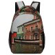 yanfind Children's Backpack Boat Architecture Watercraft Canal Town Preschool Nursery Travel Bag