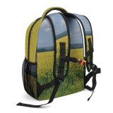yanfind Children's Backpack Field Grassland Outdoors Countryside Farm Meadow Rural Poland Cloud Sky Bed Cultivation Preschool Nursery Travel Bag
