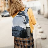 yanfind Children's Backpack Abies Pine Incredible Plant Forest Hour Spruce Pictures Grey Snow Preschool Nursery Travel Bag