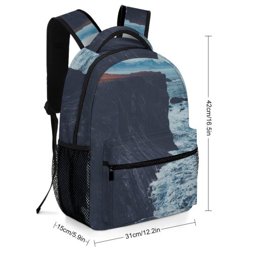 yanfind Children's Backpack Cliff Outdoors Grey Promontory Preschool Nursery Travel Bag
