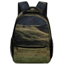yanfind Children's Backpack Countryside Mound Slope Pictures Grassland Outdoors Stock Free Land Field Hill Preschool Nursery Travel Bag