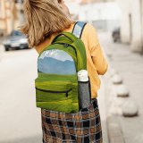 yanfind Children's Backpack Farming Laptop Farm Pc Season Grass Landscape Farmland PC Field Pasture Outdoors Preschool Nursery Travel Bag