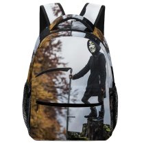 yanfind Children's Backpack  Focus Scary Scythe For Guy Halloween Photoshoot Vendetta Horror Fawkes V Preschool Nursery Travel Bag