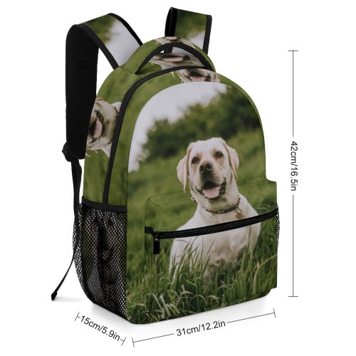 yanfind Children's Backpack Nose Pet Tongue Wildlife Pictures Outdoors Free Grass Hound Lab Dog Preschool Nursery Travel Bag