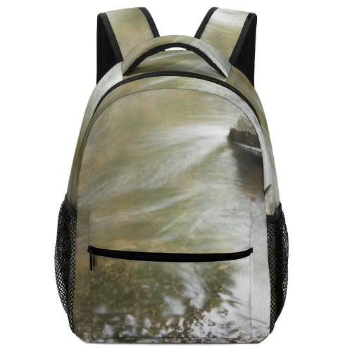 yanfind Children's Backpack Creek Moving Rapids Rocks Resources Watercourse River Rapid Rock Natural Landscape Preschool Nursery Travel Bag