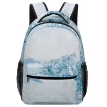 yanfind Children's Backpack Landscape Peak Iceberg Explore Iceland Pictures Outdoors Snow Preschool Nursery Travel Bag