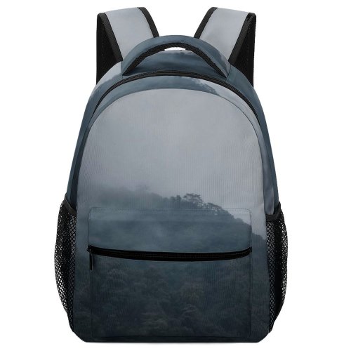 yanfind Children's Backpack Grey Outdoors Fog Mist Uttarakhand India Vijaythewanderer Overcast Rainy  Temperature Mild Preschool Nursery Travel Bag
