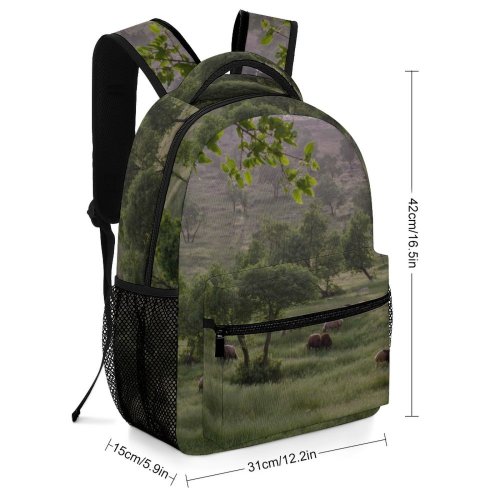 yanfind Children's Backpack Field Grassland Outdoors Countryside Farm Grazing Meadow Pasture Ranch Rural Khorram Abad Preschool Nursery Travel Bag