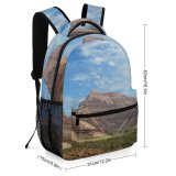 yanfind Children's Backpack Crack Brush Sand Rock Stone Landscape Cloud Clouds River Preschool Nursery Travel Bag