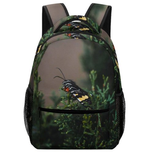 yanfind Children's Backpack Bush Plant Vegetation Andrena Bee Hornet Insect Invertebrate  Tree Conifer Abies Preschool Nursery Travel Bag