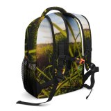 yanfind Children's Backpack Grass Field Grassland Outdoors Plant Sky Countryside Meadow  Light Vegetation Cloud Preschool Nursery Travel Bag