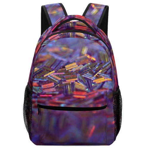 yanfind Children's Backpack  Shiny Crafts Colorful Multicolor Diversity Art Glitters Decoration Preschool Nursery Travel Bag
