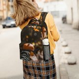 yanfind Children's Backpack  Focus Pumpkin Dry Season Vegetable Little Depth Autumn Halloween Field Squash Preschool Nursery Travel Bag