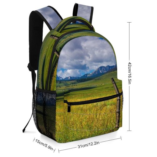 yanfind Children's Backpack Field Grassland Outdoors Countryside Farm Meadow Rural Scenery Land   Landscape Preschool Nursery Travel Bag