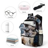yanfind Children's Backpack Cat Pet Furniture Manx Home Decor Couch  D Siamese MacBook Explore Preschool Nursery Travel Bag