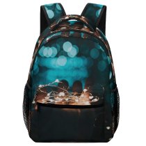 yanfind Children's Backpack  Focus Magic Dark Lights String Defocused  Bokeh Night Glowing Preschool Nursery Travel Bag