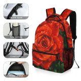 yanfind Children's Backpack  Focus Beautiful Delicate Depth Field Moisture Dewdrops Droplets Blooming Raindrops Leaves Preschool Nursery Travel Bag