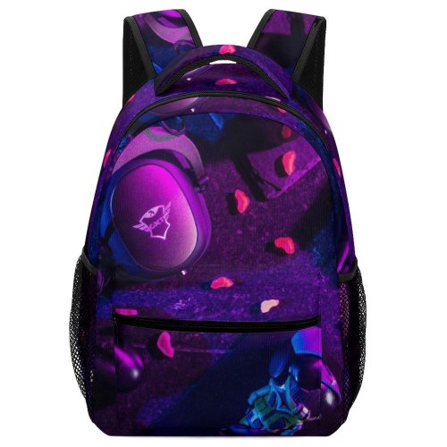 yanfind Children's Backpack ESports Ps Flatlay Lay Streamer Technology Video Rgb Gaming Controller Candy Esport Preschool Nursery Travel Bag