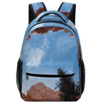 yanfind Children's Backpack Canyon Cliff Outdoors Tree Cave  Bryce United States Flora Plant Redwood Preschool Nursery Travel Bag