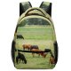 yanfind Children's Backpack Cattle Cow Field Grassland Outdoors Farm Countryside Meadow Rural Pasture Ranch Bull Preschool Nursery Travel Bag