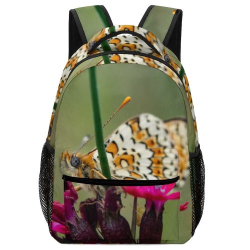 yanfind Children's Backpack Bee Honey Insect Invertebrate Butterfly Plant  Flower Geranium Monarch Pollen Public Preschool Nursery Travel Bag