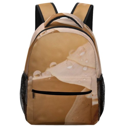 yanfind Children's Backpack Flower Petal Plant  Droplet Rose Cream  Creme Dessert Drop Muted Preschool Nursery Travel Bag