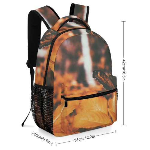 yanfind Children's Backpack Butterfly Leaf Kerala India Insect Flora Plant Invertebrate Explore Leaves Travel Forest Preschool Nursery Travel Bag