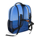 yanfind Children's Backpack Horizon Outdoors Sky Ocean Sea Azure Scenery Preschool Nursery Travel Bag