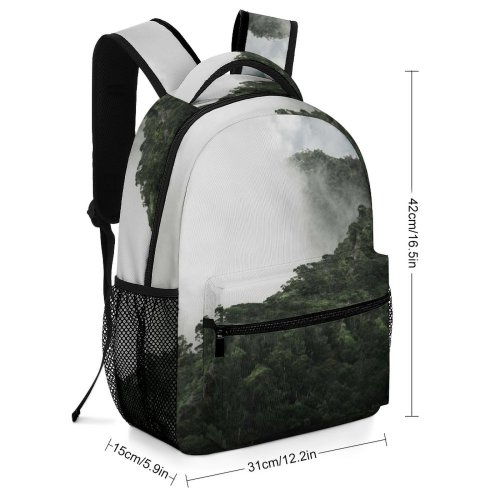 yanfind Children's Backpack Bush Tree Mist Plant Fog Free Jungle Outdoors Wallpapers Land Images Preschool Nursery Travel Bag