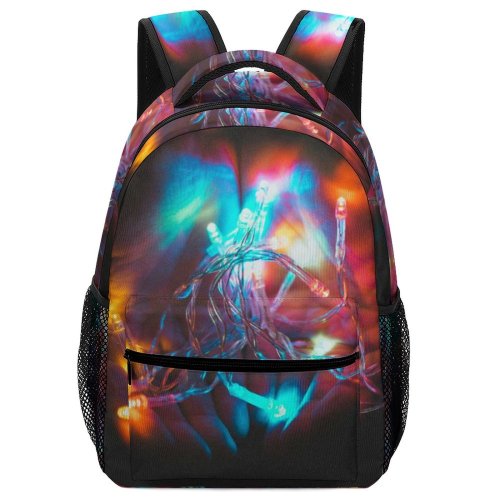 yanfind Children's Backpack Art Energy Colorful Christmas Dark String Decoration Fairy Colours Lights Palm (Hand) Preschool Nursery Travel Bag