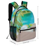 yanfind Children's Backpack  Tree Ball Palm Poolside Wood Wooden Beach Garden Outdoors Resort Pool Preschool Nursery Travel Bag