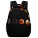 yanfind Children's Backpack Dark Solar Astrology Science Planet Luna Space Light Atmosphere Lunar Phases Preschool Nursery Travel Bag