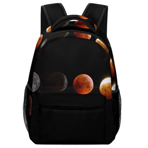 yanfind Children's Backpack Dark Solar Astrology Science Planet Luna Space Light Atmosphere Lunar Phases Preschool Nursery Travel Bag