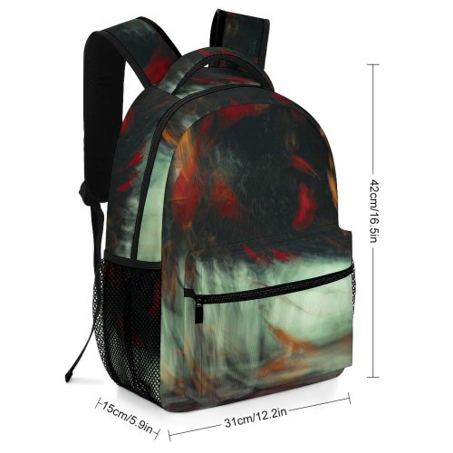 yanfind Children's Backpack Mystic Fineart Experimental Strokes Mind Pictures Hypnotic Stock Fish Abstract Tree Preschool Nursery Travel Bag