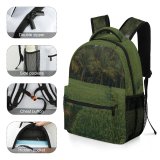 yanfind Children's Backpack Field Grassland Countryside Paddy Summer Plant Vegetation Sunset Land Rural Farm Outdoors Preschool Nursery Travel Bag