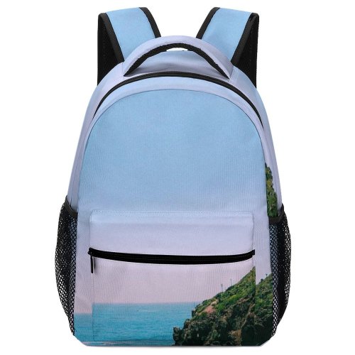 yanfind Children's Backpack Cliff Outdoors Promontory Bufadora Ampliación Guaycura Tijuana Baja California Mexico Ocean Sea Preschool Nursery Travel Bag